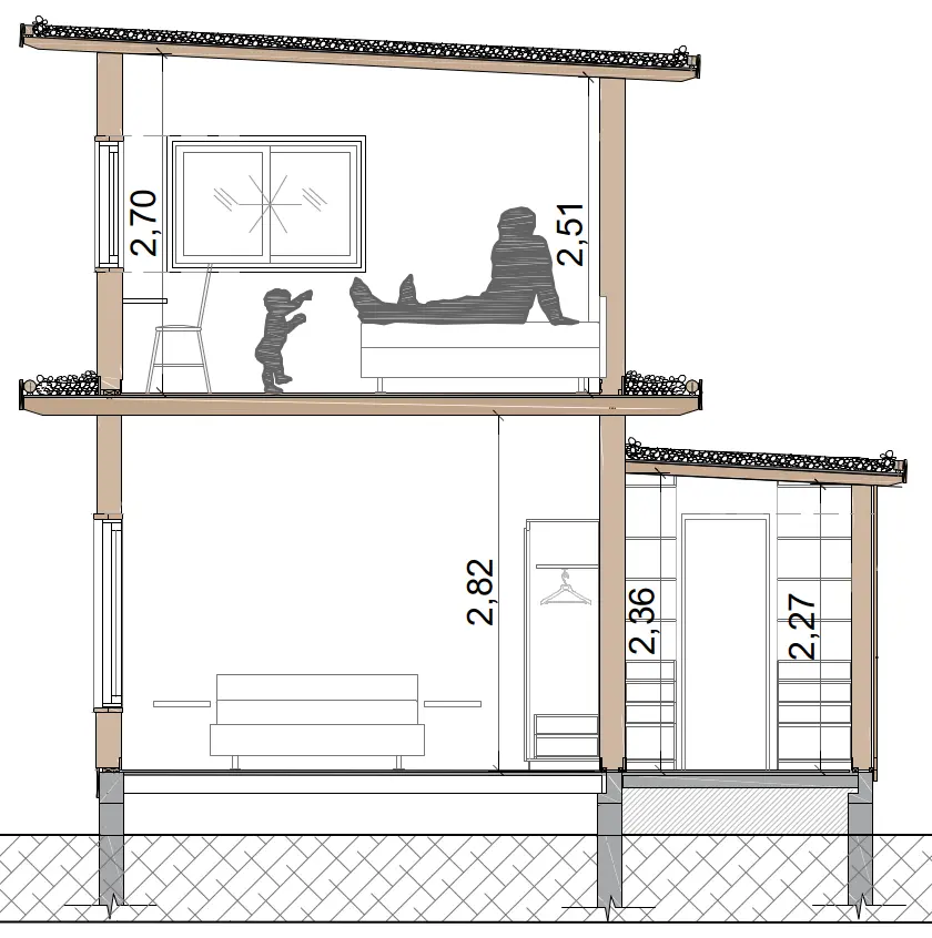 Vivienda de dos niveles