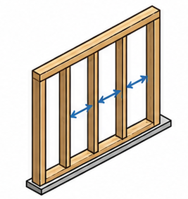Separación de montantes